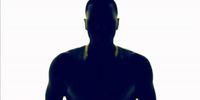 a silhouette of a man holding a tennis racquet