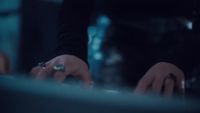 a close up of a person typing on a keyboard