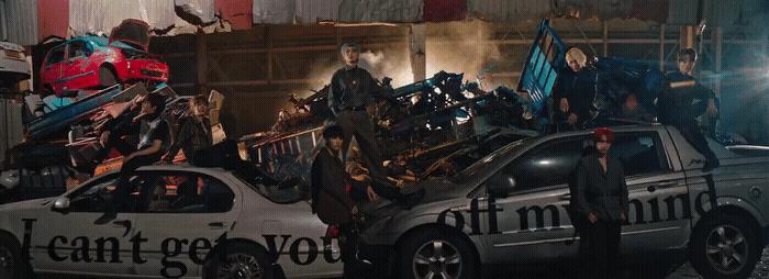 a car with a bunch of junk on top of it