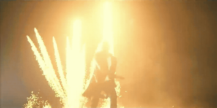 a person standing in front of a fire hydrant