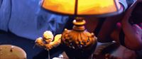 a lamp that is sitting on a table