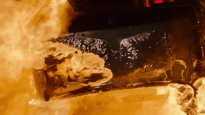 a close up of a piece of food on a table