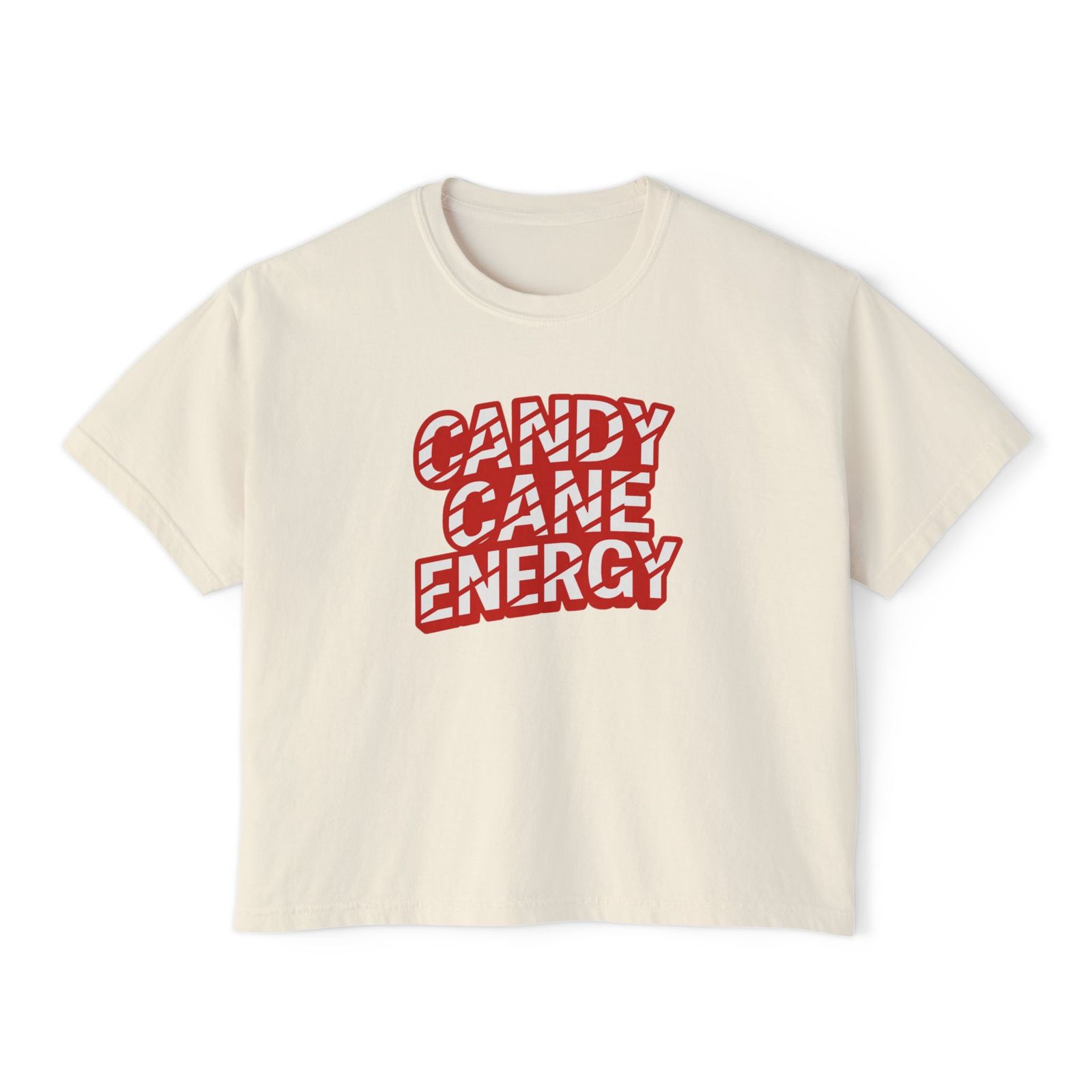 a t - shirt that says candy cane energy