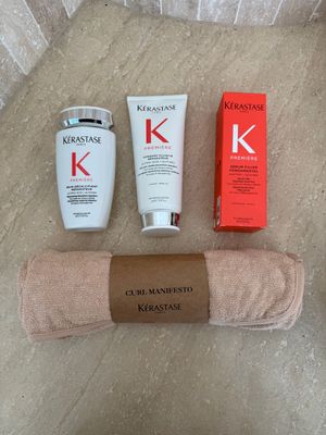 the contents of a personal care kit laid out on the floor