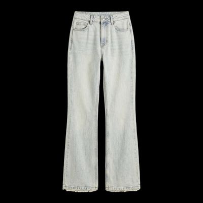 a pair of jeans on a black background