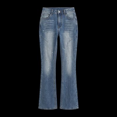 a pair of jeans with holes on the side