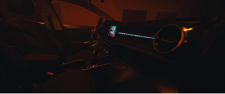 a close up of a steering wheel in a car