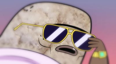 a cartoon picture of a person wearing sunglasses