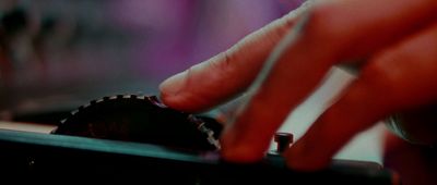 a close up of a person typing on a keyboard