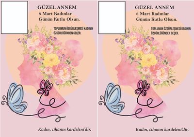 a couple of cards with flowers on them