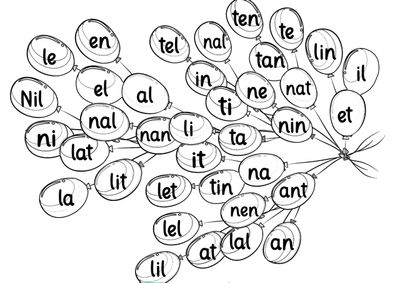 a drawing of a bunch of balloons with the words in different languages