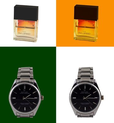 a watch with four different colors of the same watch