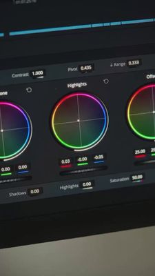 a close up of a computer screen with different colors