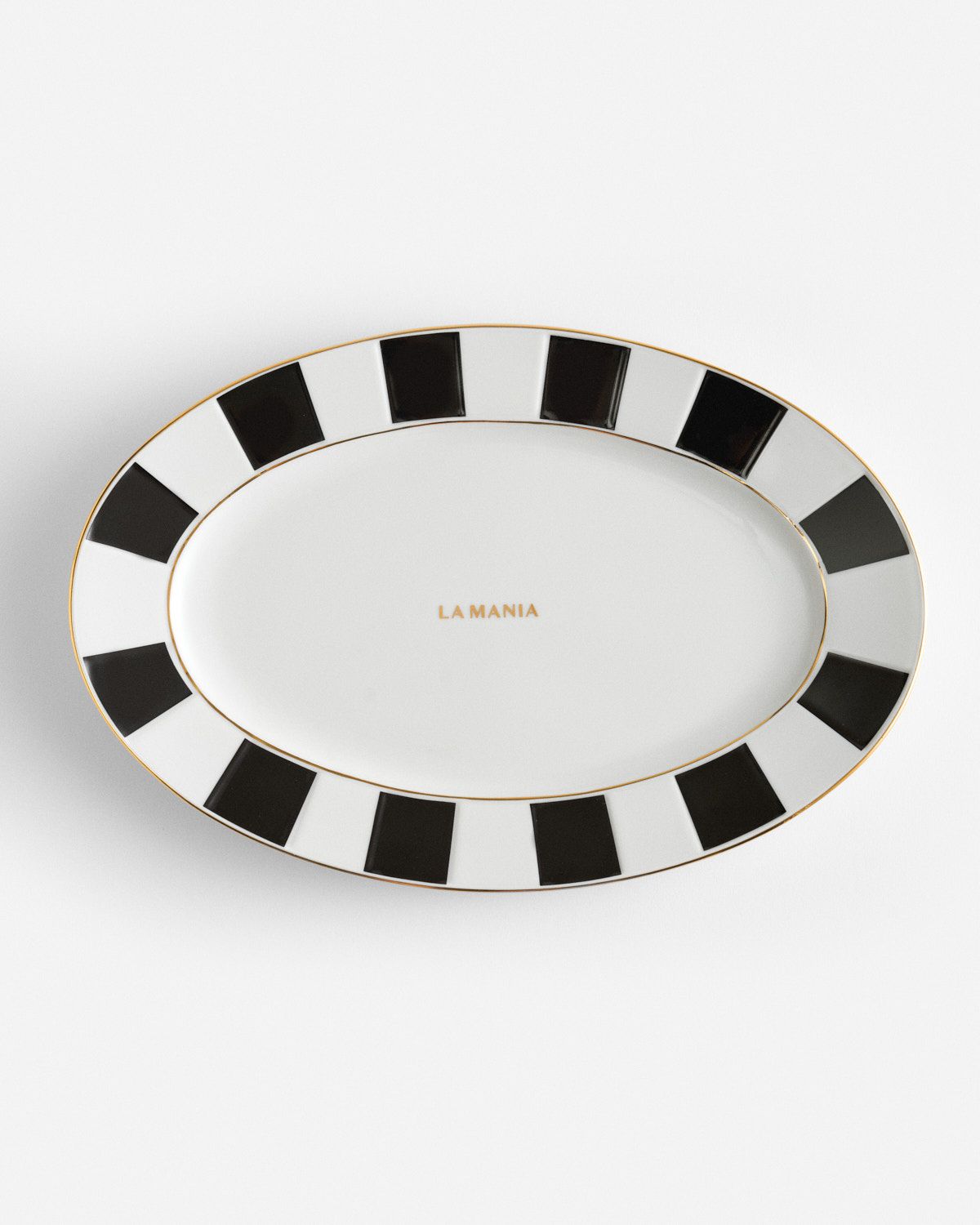 a black and white plate with a name on it