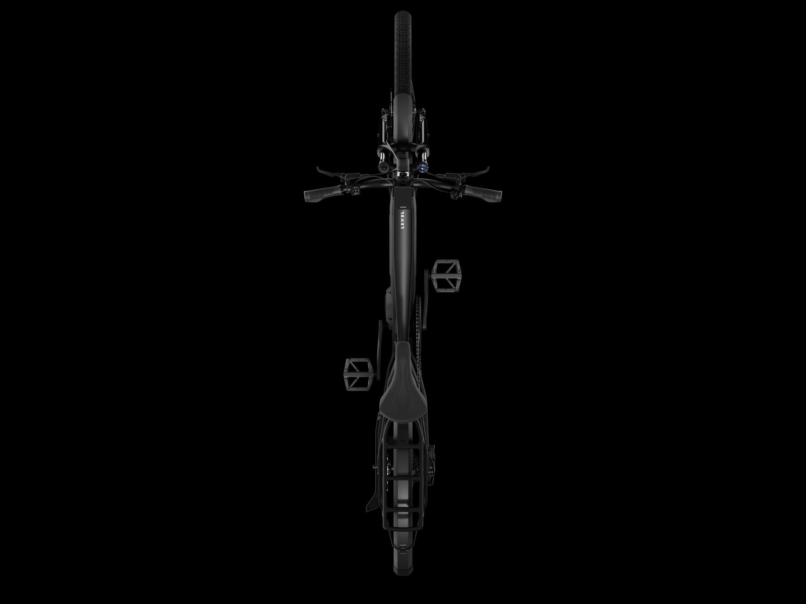 a bicycle is shown in a black background