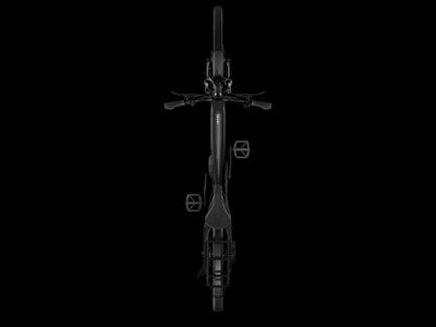 a bicycle is shown in a black background