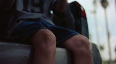 a person sitting on the back of a truck