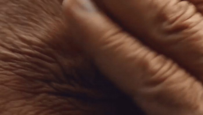 a close up of a person's hand holding something