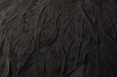 a close up of a black fur texture