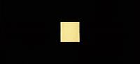 a black square with a yellow rectangle on it