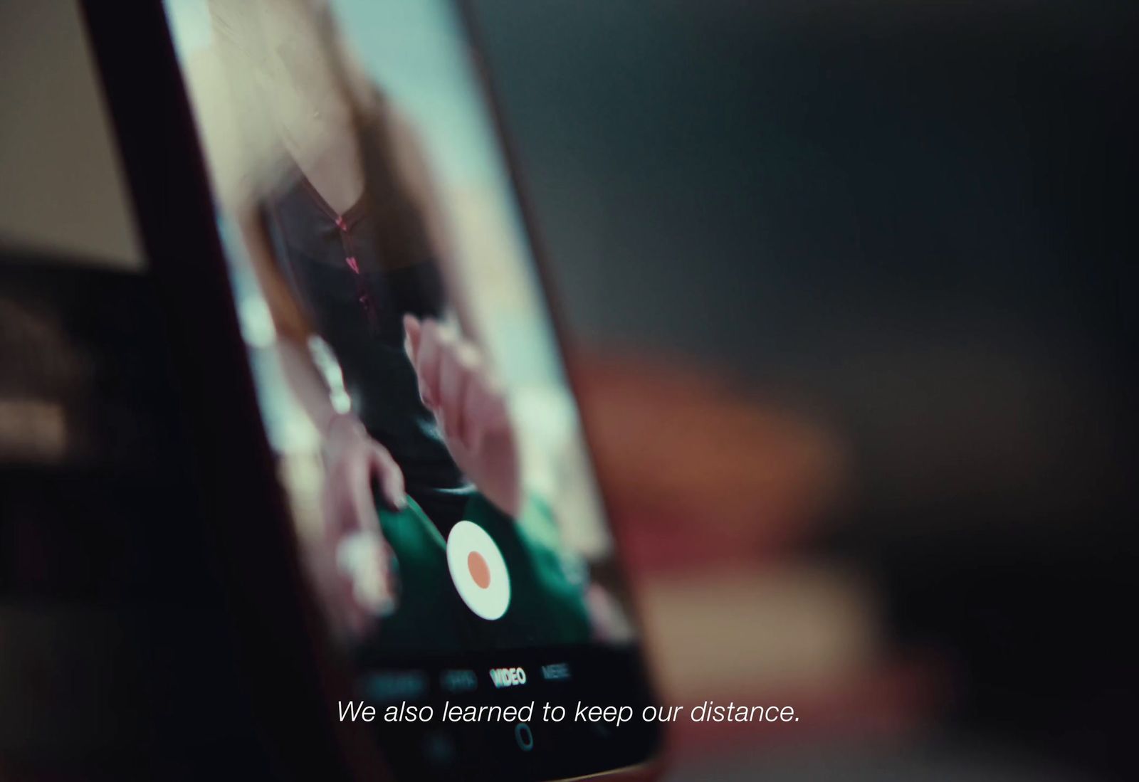 a close up of a cell phone with the text we also learned to keep our