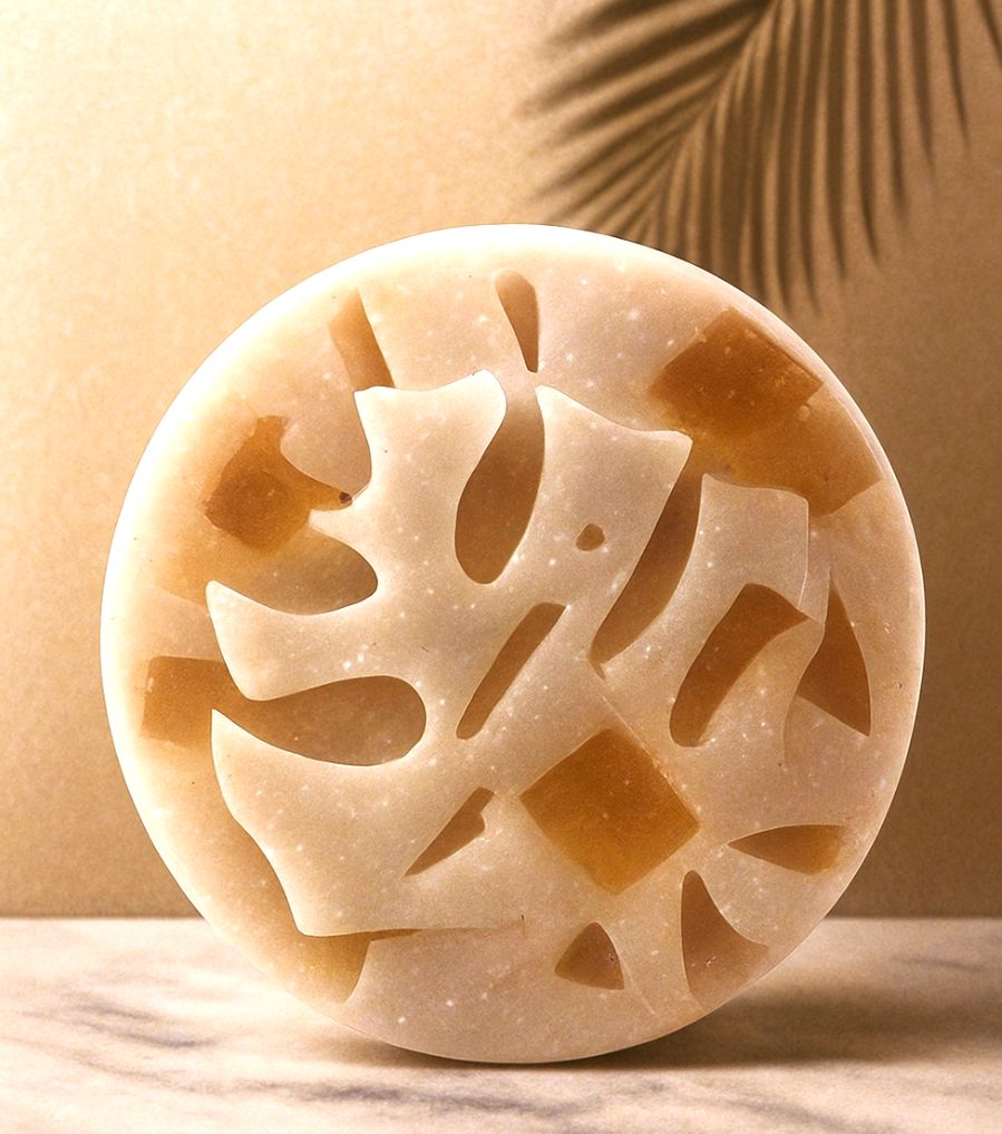 a soap bar sitting on top of a counter