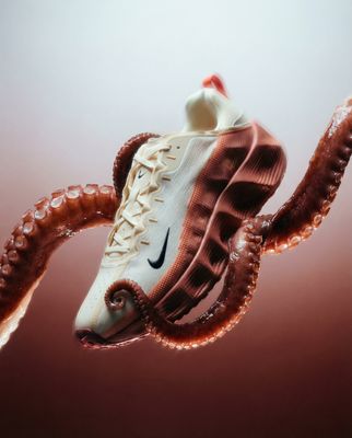 a pair of shoes floating in the air