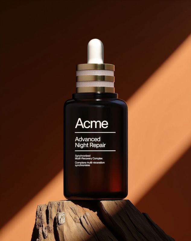 a bottle of acne advanced night repair