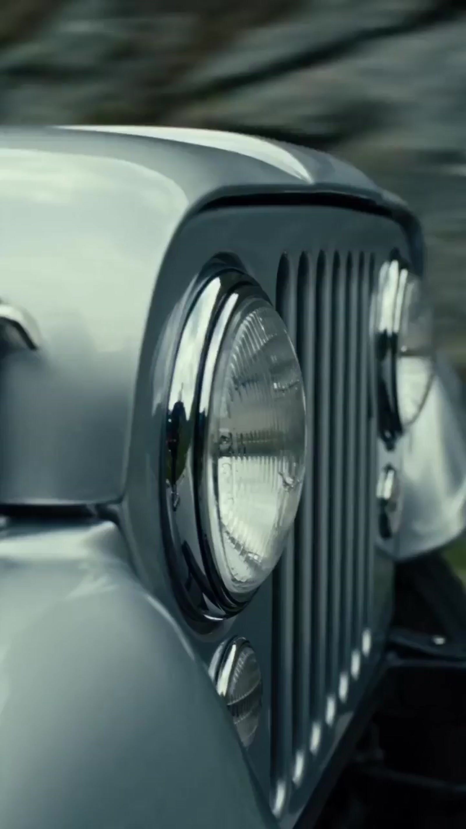 a close up of the front end of a car
