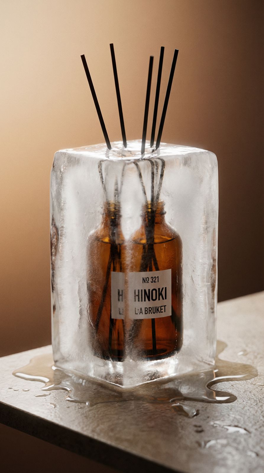 a couple of bottles sitting on top of a table