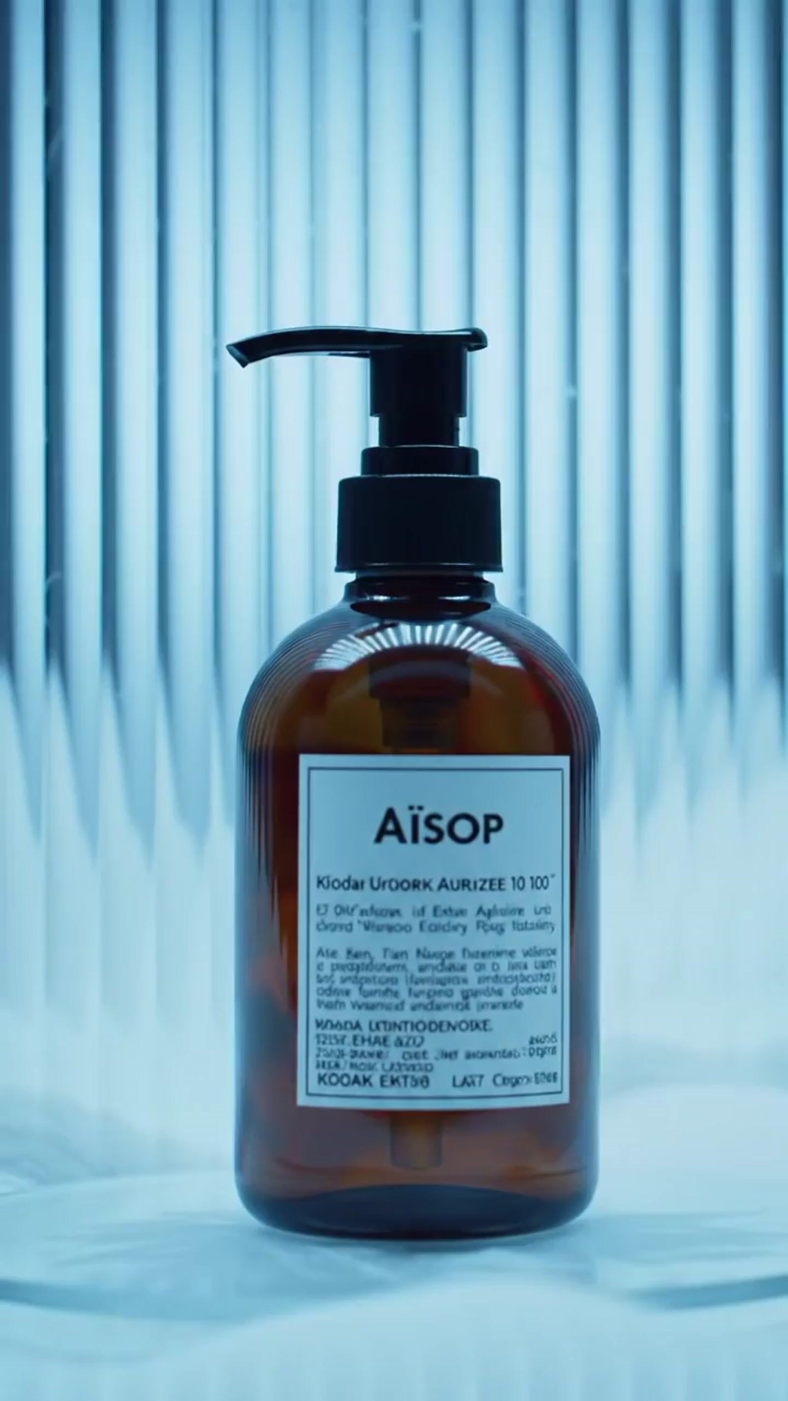 a bottle of soap sitting on top of a table
