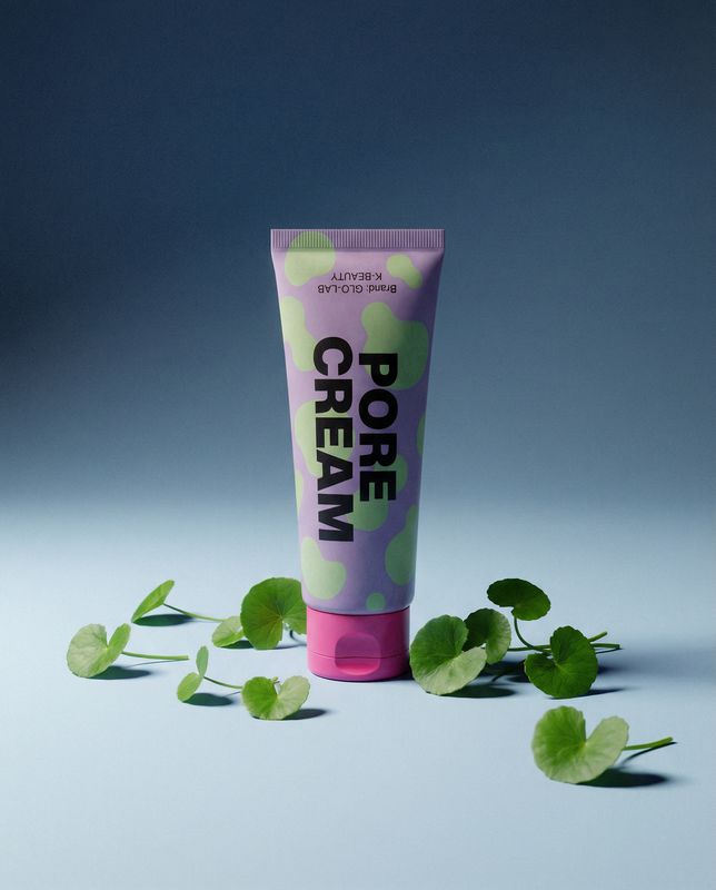 a tube of cream sitting on top of a table