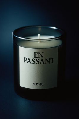 a candle that is sitting on a table