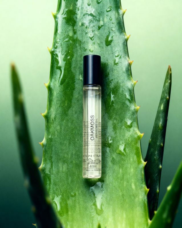 a close up of a plant with a bottle of water on it