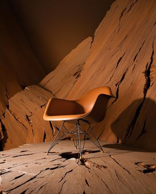 a chair sitting on top of a wooden floor