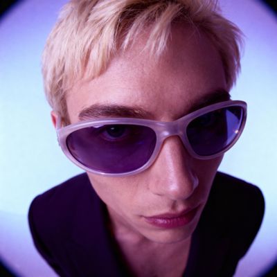 a person with a pair of sunglasses on their face