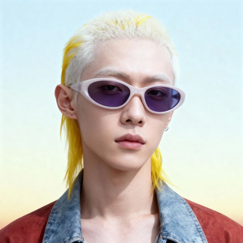 a woman with blonde hair wearing sunglasses