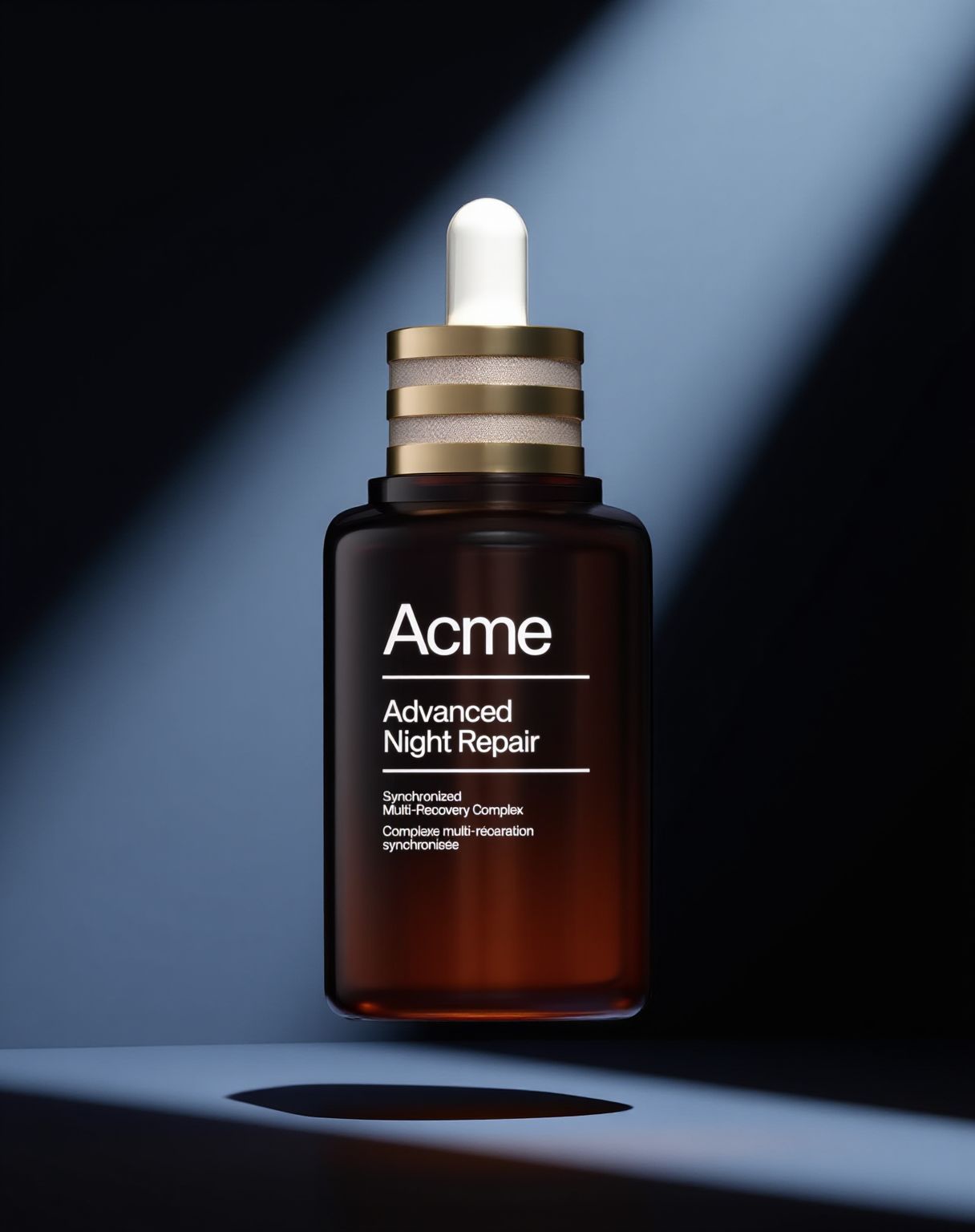 a bottle of acne advanced night repair