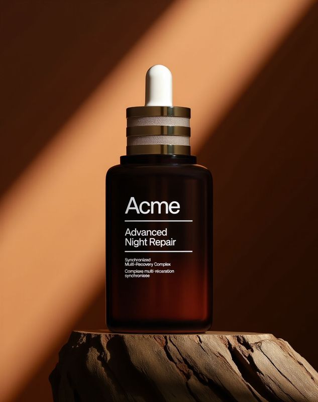 a bottle of acne advanced night repair