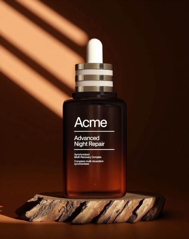 a bottle of acne advanced night repair