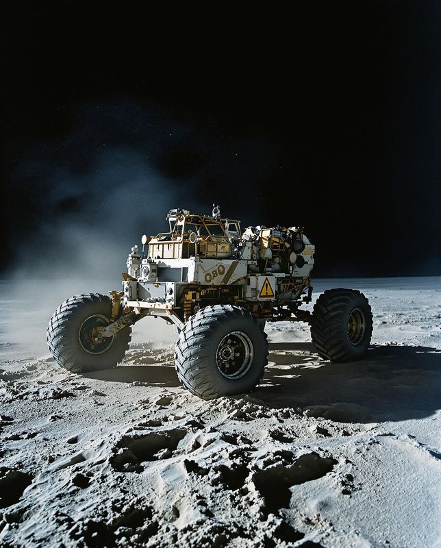 a truck that is sitting in the snow