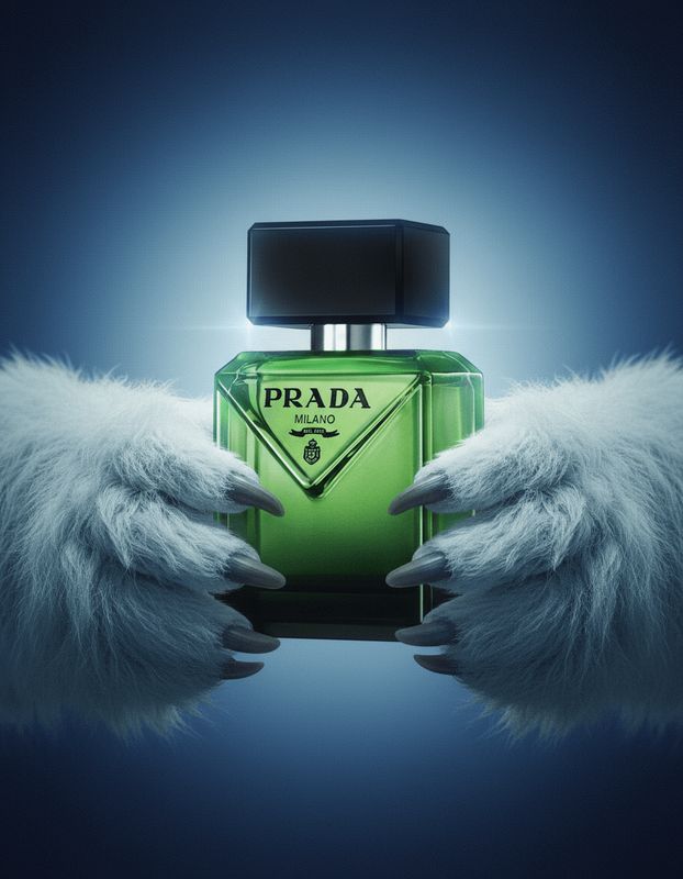 a person holding a green bottle in their hands