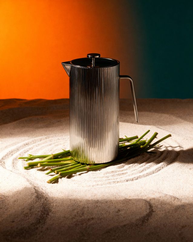 a coffee pot sitting on top of a table