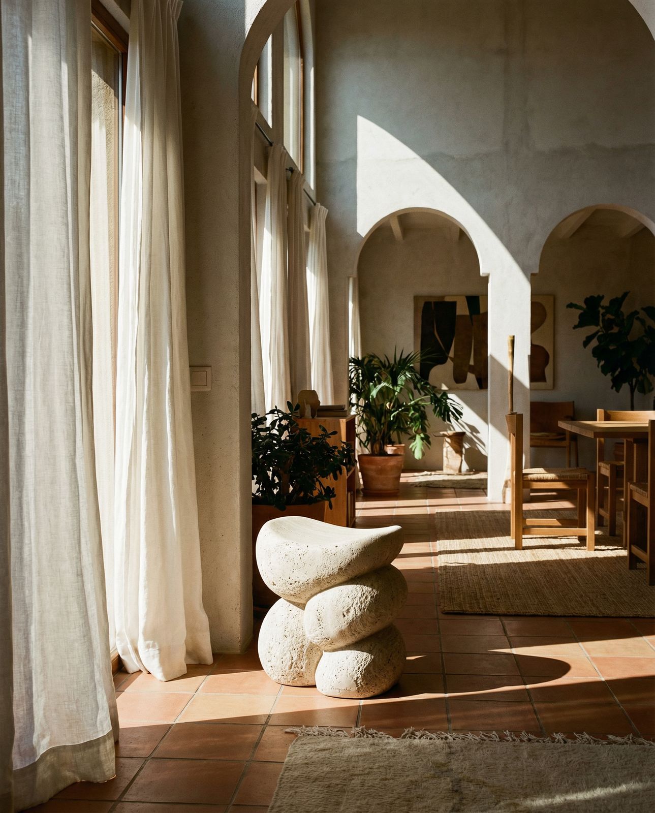 a room that has a bunch of plants in it