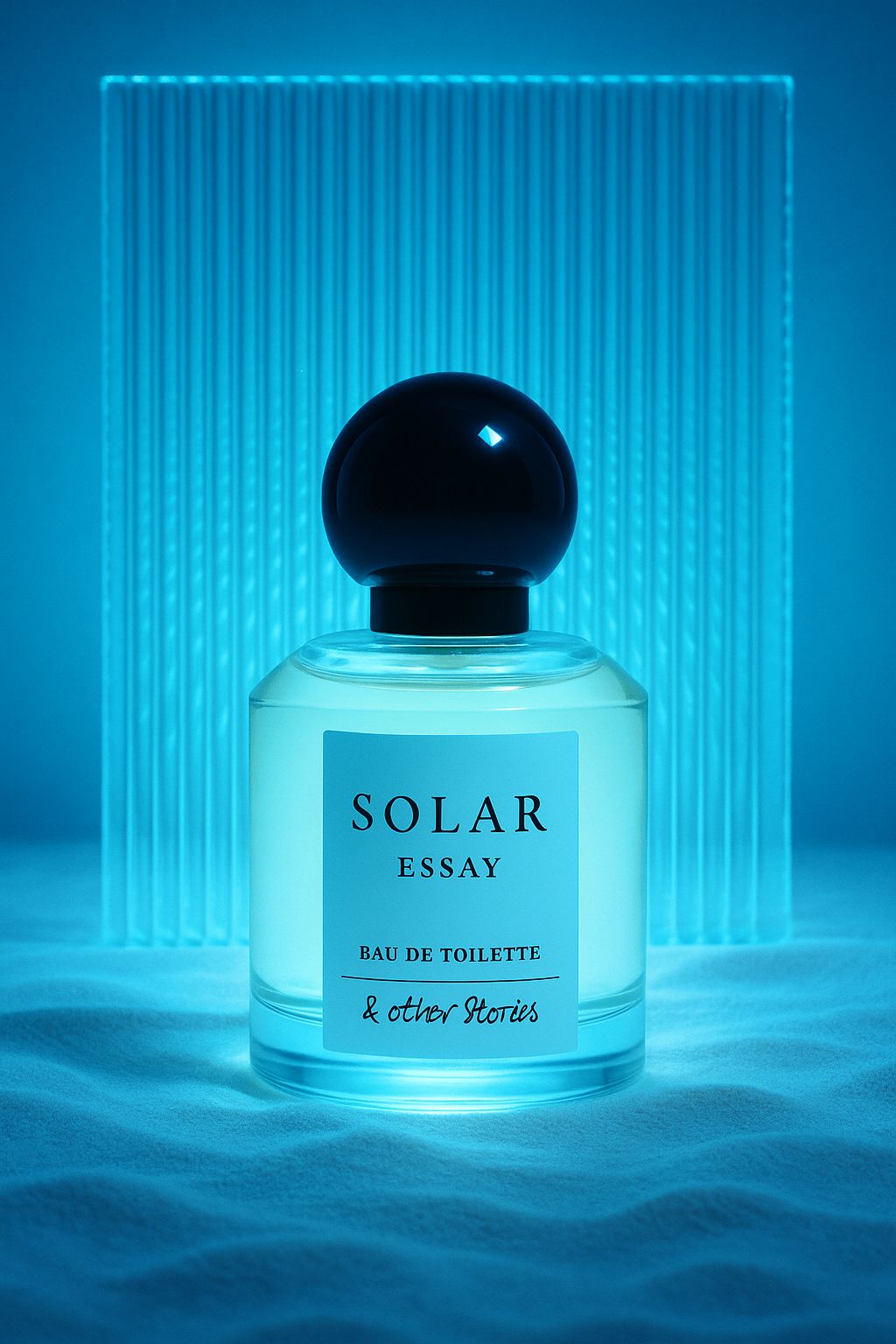 a bottle of perfume sitting on top of a table