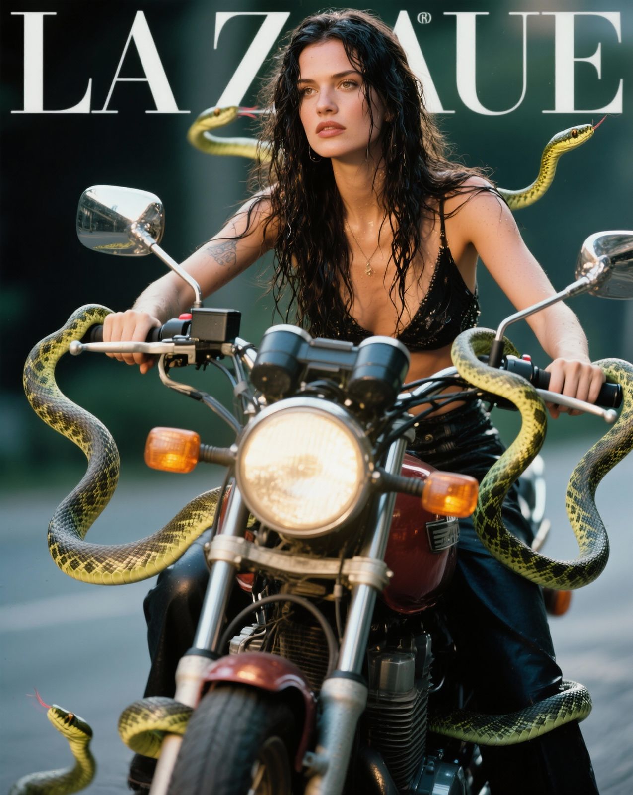 a woman riding on the back of a motorcycle
