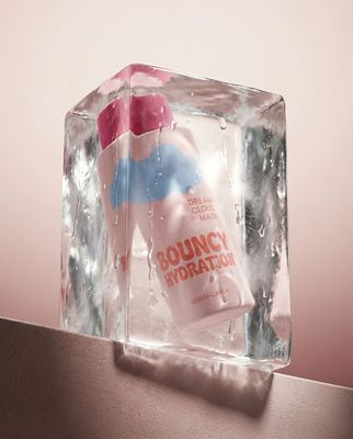 a plastic container with a liquid inside of it