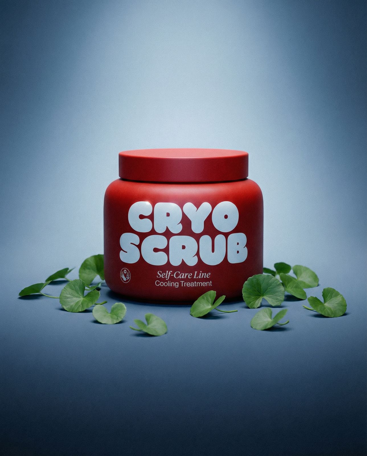 a jar of scrub sitting on top of a table