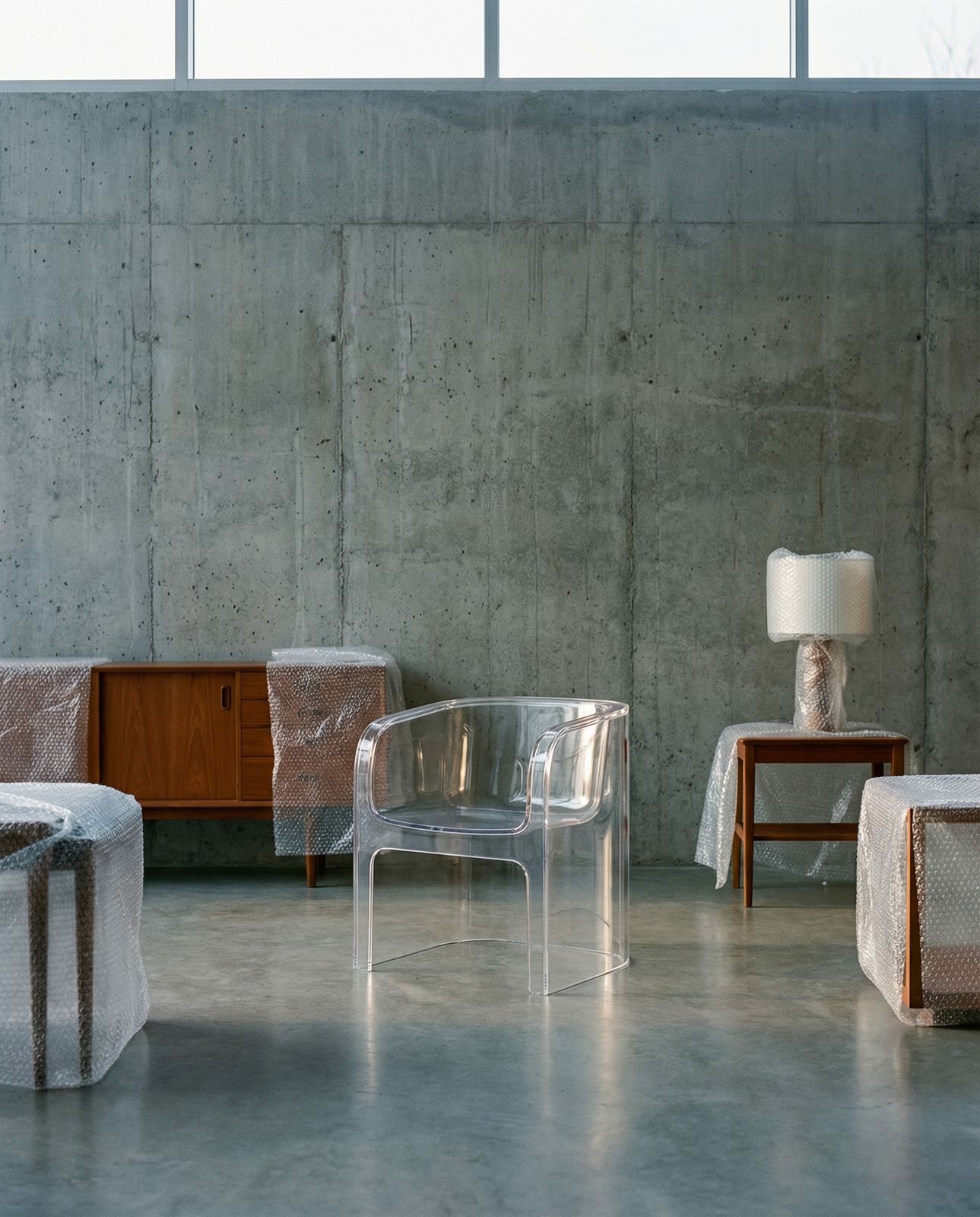 a couple of chairs and a table in a room