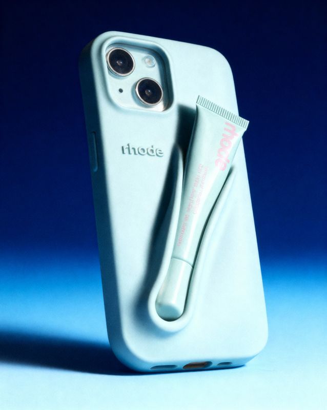 an iphone case with a toothbrush in it